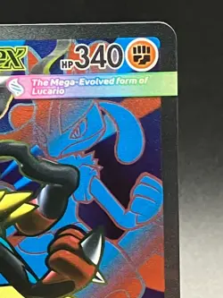 Mega Lucario ex 160/132 Full Art Holo Ultra Rare Pokemon TCG Mega Evolution NM+ - Image 4