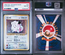 Pokemon TCG 1996 Japanese Base Set - Clefairy No. 035 Rare Holo PSA 8 NM-MT - Image 4