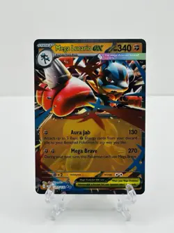 🔥Pokemon TCG-Mega Lucario ex-077/132-Me01: Mega Evolution-Holo-M/NM!🔥 - Image 1