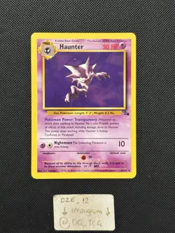 Pokemon WOTC Fossil Set - Haunter - 21/62 - Holo Rare - Unlimited Edition - NM - Image 1
