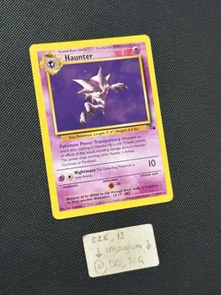 Pokemon WOTC Fossil Set - Haunter - 21/62 - Holo Rare - Unlimited Edition - NM - Image 3
