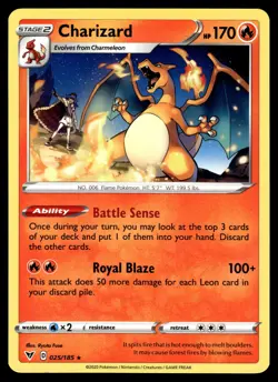 Charizard 025/185 SWSH04: Vivid Voltage Pokemon - Image 1