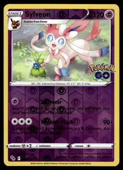 Sylveon Reverse Holo 035/078 Pokemon GO Pokemon - Image 1