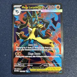 Pokemon TCG Holo Ultra Rare Full Art Mega Lucario EX 160/132 - Image 1
