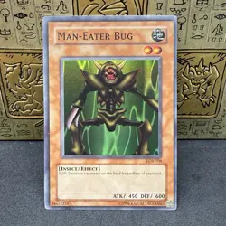 Yugioh Man-Eater Bug LOB-108 Super Rare Original Print NM - Image 1