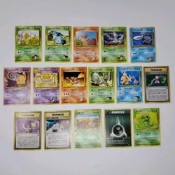 Lot of 16 Vintage Japanese Pokemon Cards Pocket Monsters 1996 Gym Heroes + More - Image 1