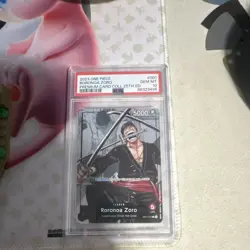 One Piece Roronoa Zoro Leader Premium Card Collection 25th PSA 10 2023 OP01-001 - Image 1