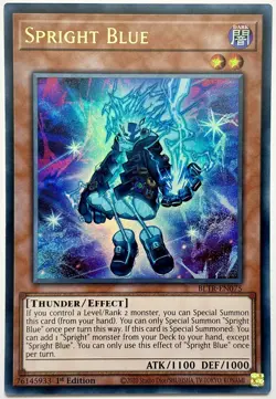 BLTR-EN075 Spright Blue - Ultra Rare 1st Edition Near Mint YuGiOh Card - Image 1