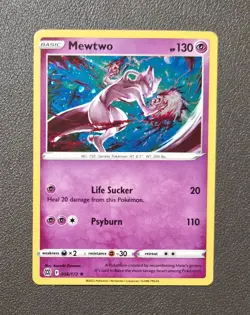 Pokemon Mewtwo Cosmos Holo Card 2022 Exclusive From Mew V Box #056 (see descri.) - Image 1