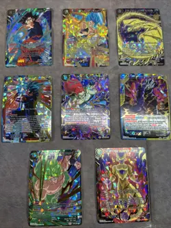 Dragon Ball Super Card Game Super Rare SR Lot Gold Foil Lot Of 8 8 Energy DBZ - Image 1