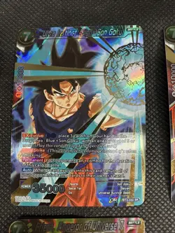 Dragon Ball Super Card Game Super Rare SR Lot Gold Foil Lot Of 13 7 Energy DBZ - Image 4