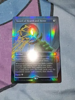 Sword of Hearth and Home MTG Teenage Mutant Ninja Turtles PROMO P 0136 FOIL NM - Image 1