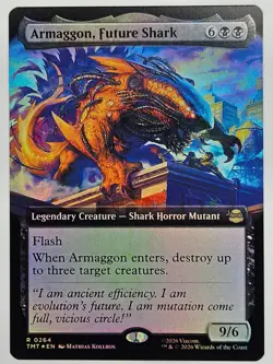 Magic: The Gathering TMT RF 0264 Armaggon, Future Shark (Extended Art) Foil - Image 1
