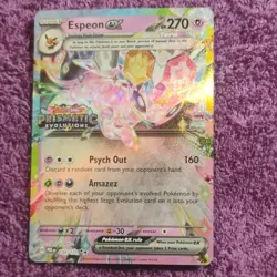 Pokemon Espeon ex 034/131 Prismatic Evolutions Promo Holo EX 270 HP - Image 1