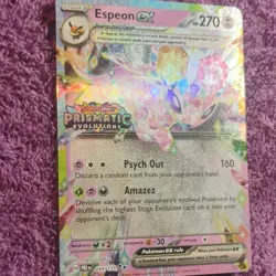 Pokemon Espeon ex 034/131 Prismatic Evolutions Promo Holo EX 270 HP - Image 3