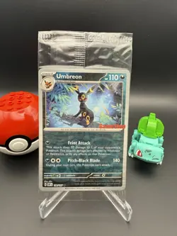 2023 Umbreon 130/197 Gamestop promo Pokemon Card Sealed English Stamped - Image 1