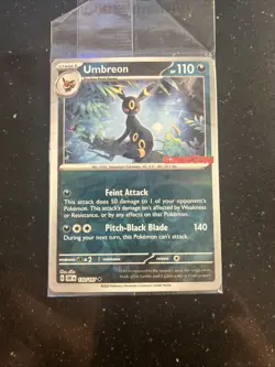 Pokemon Umbreon TCG Reverse Holo Card 130/197 GameStop Promo 2023 - Image 1