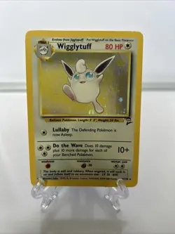 Pokemon TCG Wigglytuff Base Set 2 Holo Rare Card 19/130 Mint Condition - Image 1