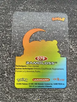 CARTE POKEMON LAMINCARDS / TRANSPARENTE 2005 - #079 RAMOLOSS - Image 2