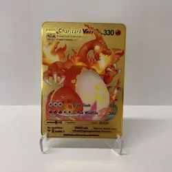 Charizard VMAX HP330 Metal POKEMON collectible Card Gift Display！ - Image 1