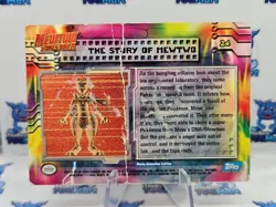 Pokemon Topps The Story of Mewtwo #24 Mewtwo Strikes Back Blue Logo HP - Image 2