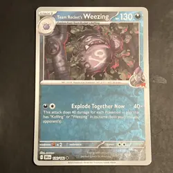 POKEMON TEAM ROCKET'S WEEZING 126/182 DESTINED RIVALS REVERSE HOLO TCG NM-Mint - Image 1