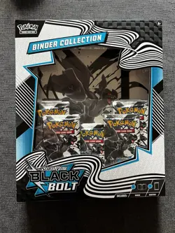 Pokemon Scarlet & Violet BLACK BOLT Binder Collection New Sealed - Image 1