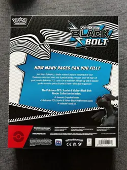 Pokemon Scarlet & Violet BLACK BOLT Binder Collection New Sealed - Image 2