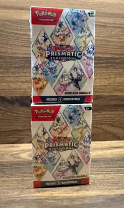 Pokemon Scarlet & Violet Prismatic Evolutions Booster Bundle Lot of 2 *SEALED* - Image 1
