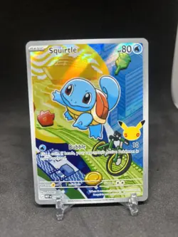 First Partner Illustration Squirtle Promo Full Art Holo 037 Pokemon TCG - Image 1