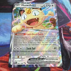 Meowth Ex 062/088 - Double Rare - Mega Evolution: Perfect Order - Pokemon TCG - Image 2