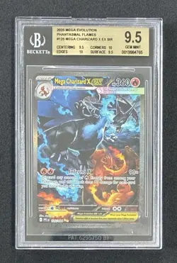 Pokemon #125 PFL Mega Charizard X Ex SIR Phantasmal Flames BGS 9.5 GEM (10 subs) - Image 1