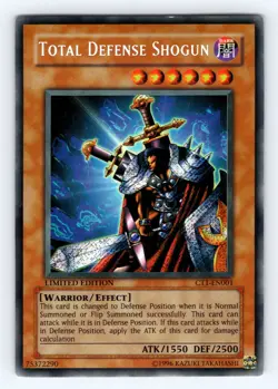 Yugioh Total Defense Shogun CT1-EN001 Limited Edition Secret Rare Holo - LP 💎 - Image 1