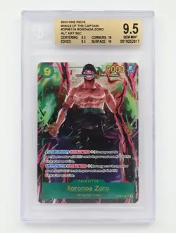 Wings of the Captain Foil Roronoa Zoro Alt Art OP06-118, English: BGS 9.5 - Image 1