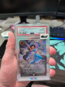 PSA 10 Disney Lorcana Jasmine Fearless Princess 240/204 From The Set Fabled - Image 1