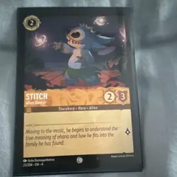 stitch alien dancer 23/204 lilo & stitch disney lorcana tcg card stock - Image 1