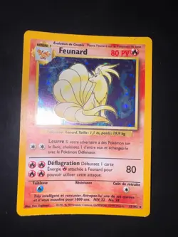 Card Pokemon Ninetales 12/102 Set Base Holo Cards Pokemon FR - Image 2