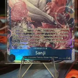 Sanji OP11-051 SR Alt Art A Fist of Divine Speed ONE PIECE Card NM English - Image 3