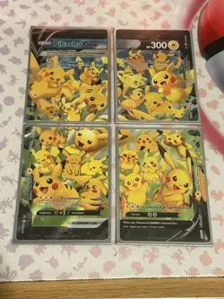 Pikachu v Union 25th Anniversary Collectible Card Set 4 Cards - Image 1