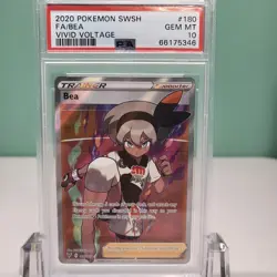 PSA 10 Bea 180/185 Vivid Voltage FULL ART Pokemon Card Gem Mint - Image 1
