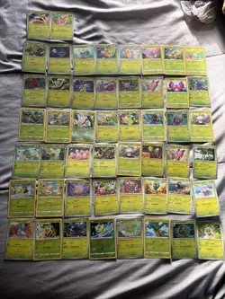 Pokemon Grass & Bug Type Card Lot of 50 - (Foils Included) -Cards In Description - Image 1