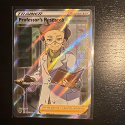 Pokemon Card Professor’s Research 201/202 Sword & Shield Trainer Near Mint - Image 1