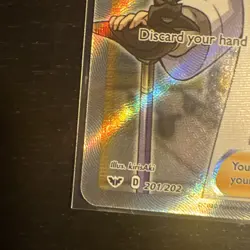 Pokemon Card Professor’s Research 201/202 Sword & Shield Trainer Near Mint - Image 4