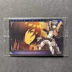 S1047 Mikasa Attack On Titan Japanese Anime Wafer Card Sealed - Image 1