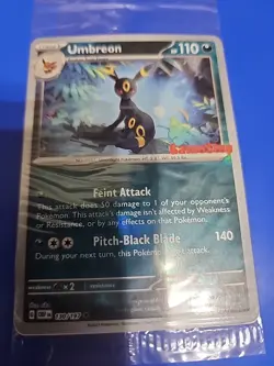 Umbreon GameStop Exclusive Reverse Holo Card 130/197 Sealed - Image 1