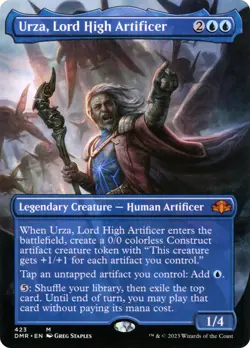 Urza, Lord High Artificer (DMR-423) - mythic (Borderless) Near Mint - Image 1