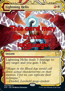 MTG LIGHTNING HELIX EXC - SPIRALE FULMINANTE - STA IT - MAGIC - Image 1
