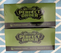 Pokemon TCG Perfect Order Pokemon Center Elite Trainer Box ETB Lot Of 2 Sealed - Image 3