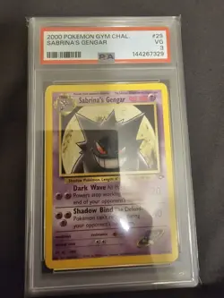 Sabrina's Gengar 2000 Pokemon Gym Challenge #29 PSA 3 - Image 1