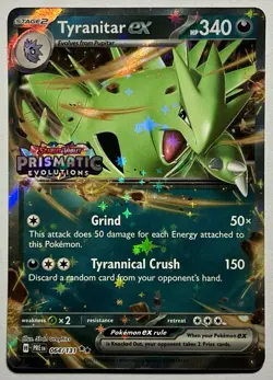 Tyranitar EX 064/131 (NM) Stamped Promo Scarlet & Violet: Prismatic Evolutions - Image 1